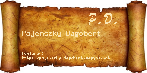 Pajenszky Dagobert névjegykártya